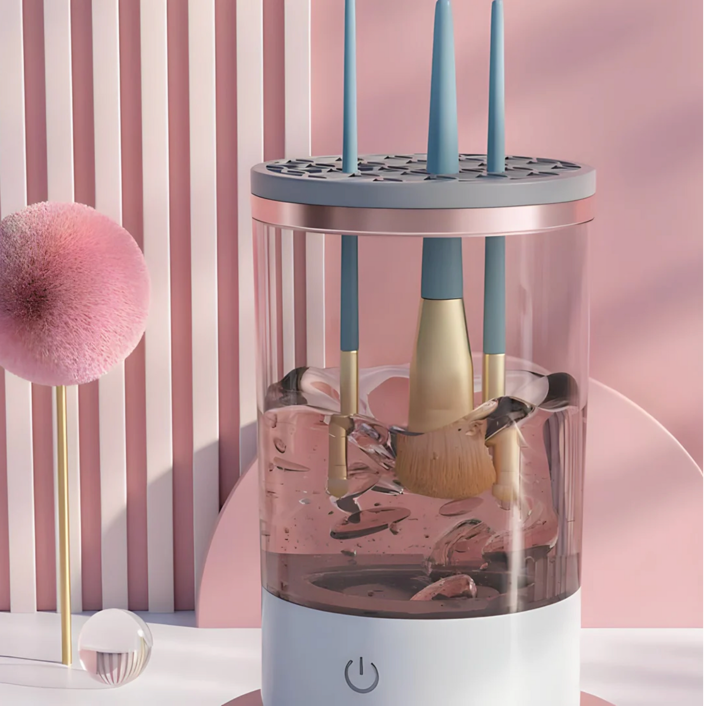 Automatic Brush Cleaner Electric Makeup Brush Cleaning Machine Fast Clean Dryer